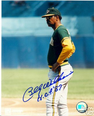 BILLY WILLIAMS OAKLAND A'S SIGNED 8X10 PHOTO W/COA