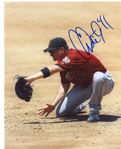 CHRIS COSTE  HOUSTON  ASTROS SIGNED 8X10