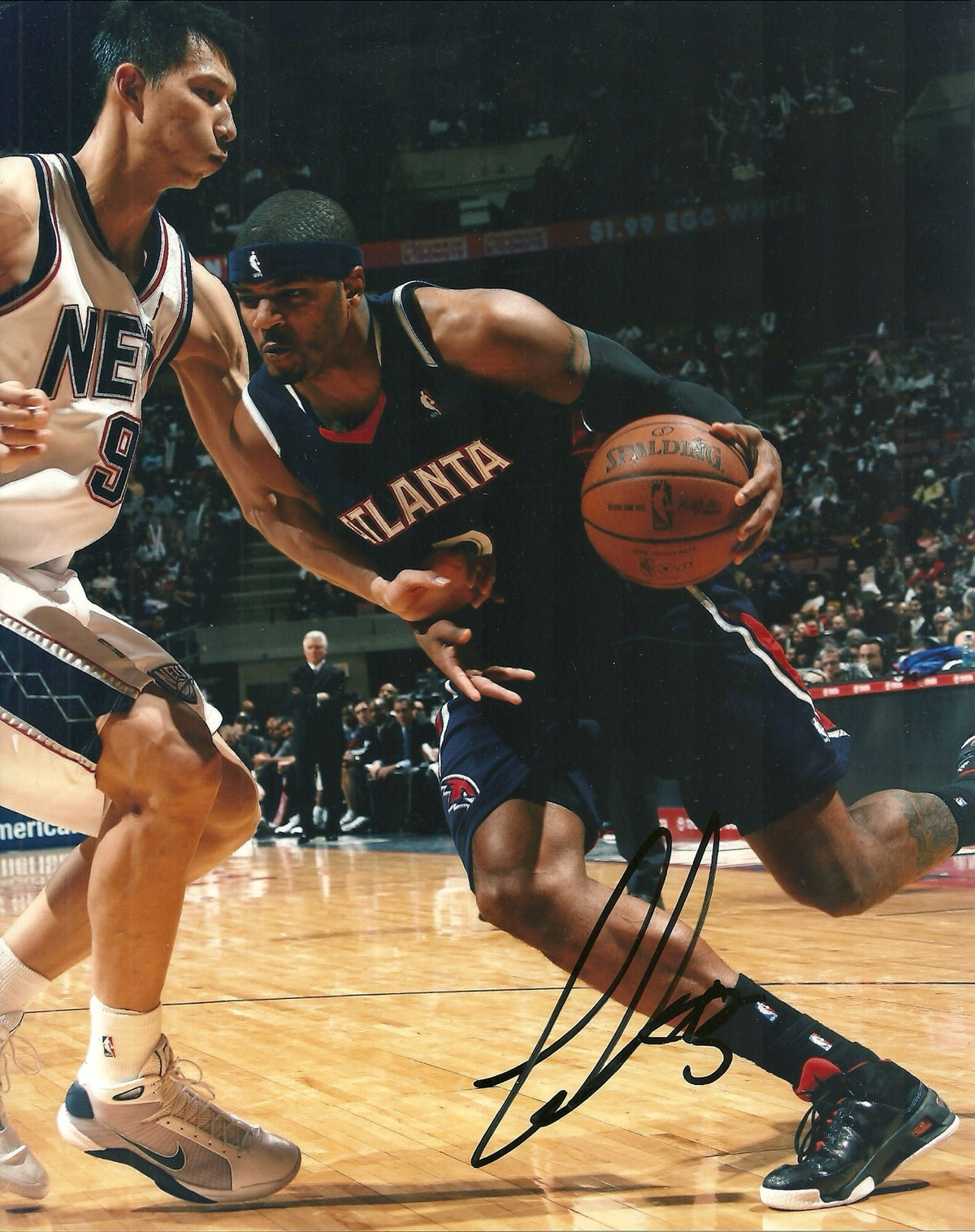 JOSH SMITH ATLANTA HAWKS SIGNED AUTO 8x10 PHOTO W/COA DRIVING