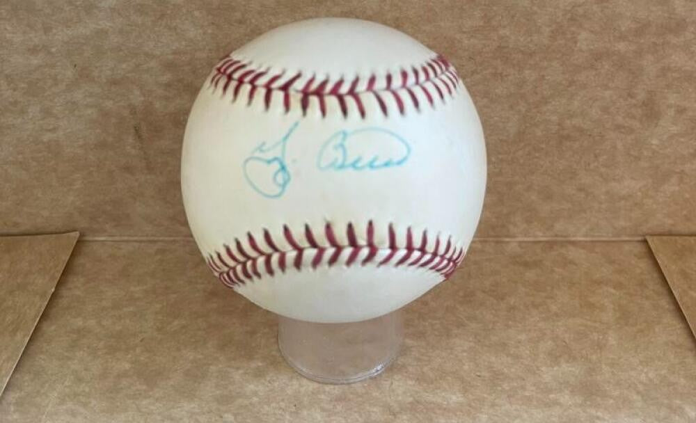 YOGI BERRA YANKEES SIGNED AUTOGRAPHED AL. BASEBALL  BECKETT AUTH