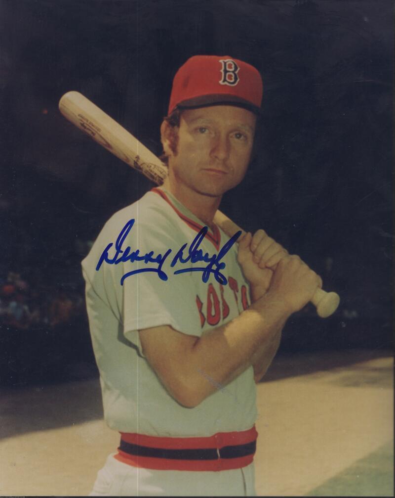 DENNY DOYLE BOSTON RED SOX  SIGNED AUTOGRAPHED 8X10 PHOTO W/ COA