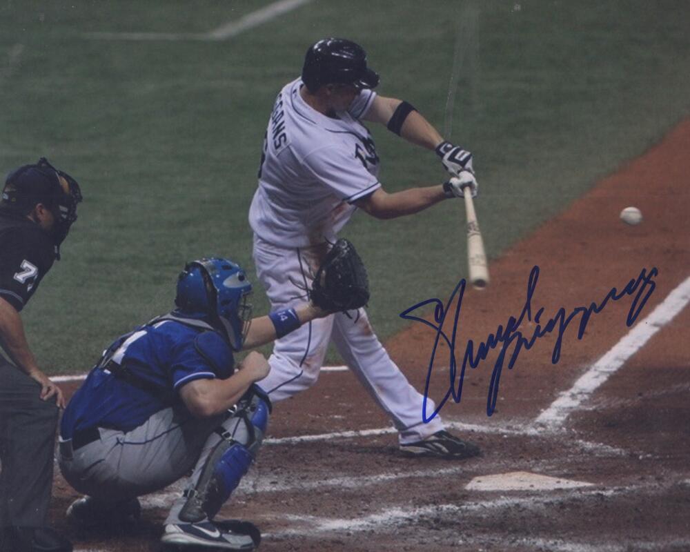 SHAWN RIGGINS RAYS  SIGNED AUTOGRAPHED 8X10 PHOTO W/ COA