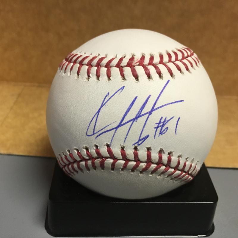 KELVON DE LA CRUZ BALTIMORE ORIOLES M.L. SIGNED BASEBALL W/COA