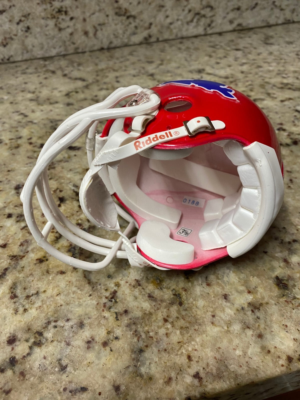 NCAA LOUISIANA TECH BULLDOGS RIDDELL MINI HELMET UNSIGNED RARE
