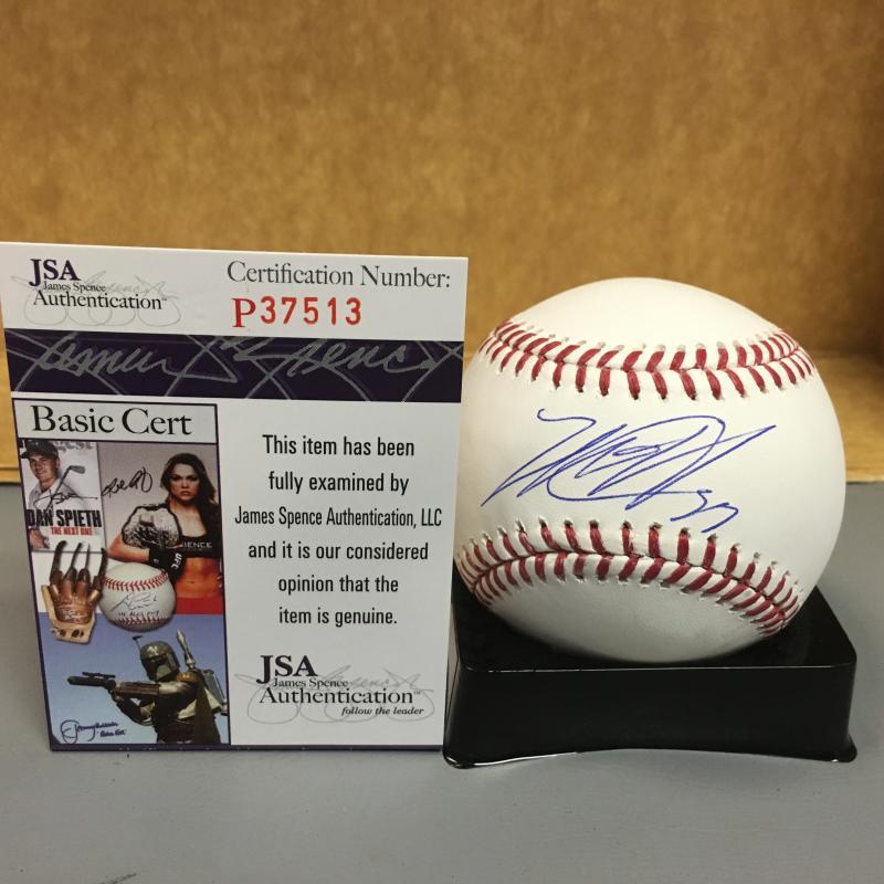 MATT HARVEY NEW YORK METS M.L. SIGNED BASEBALL JSA # P37513
