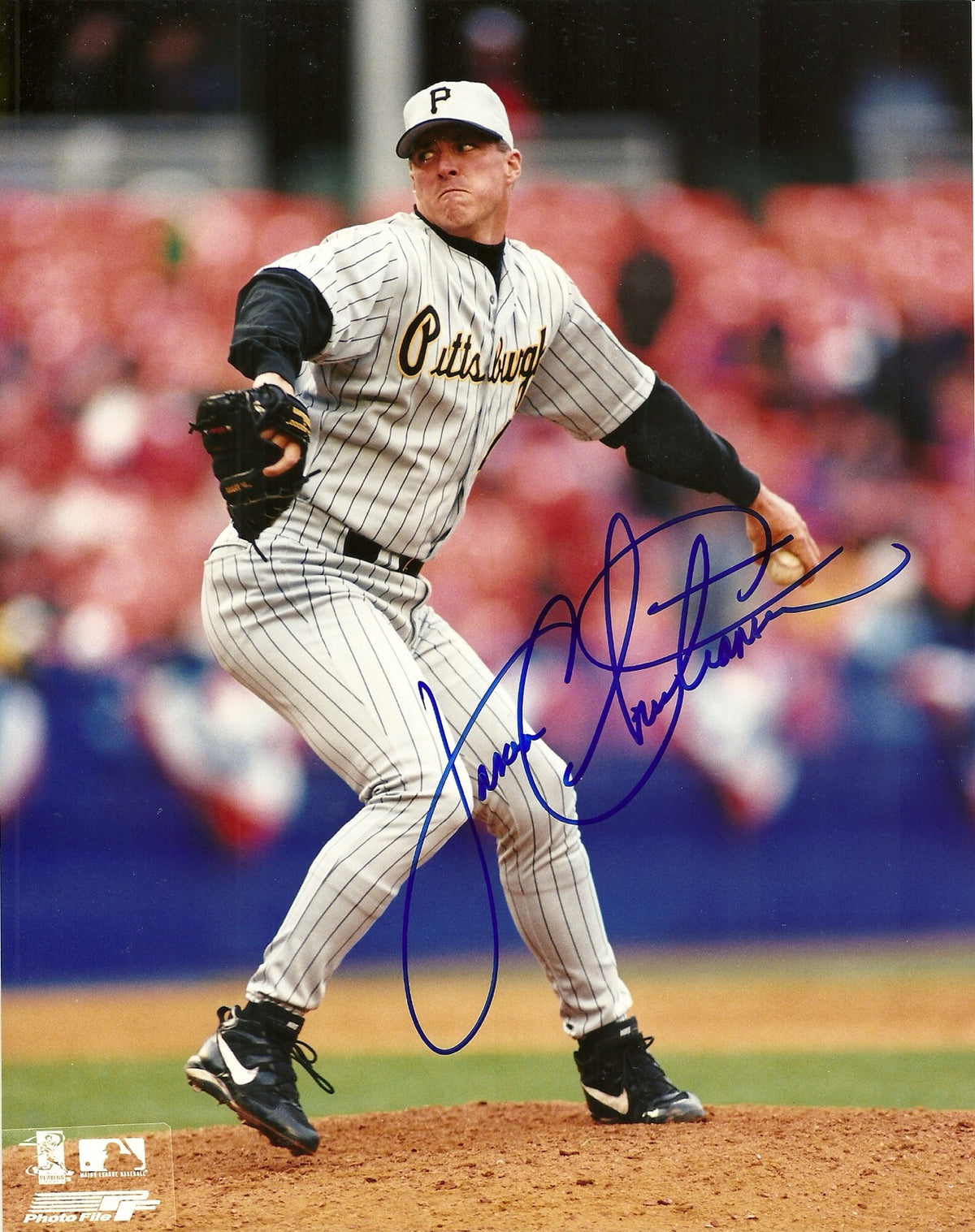 JAYSON CHRISTIANSEN PITTSBURGH PIRATES SIGNED AUTOGRAPHED 8x10 PHOTO W/COA