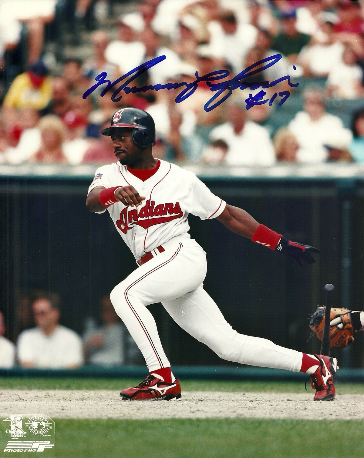 MARQUIS GRISSOM CLEVELAND INDIANS SIGNED AUTO 8x10 PHOTO W/COA #17