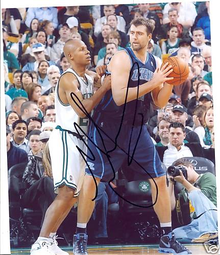 MEHMET OKUR    UTAH JAZZ SIGNED 8X10 PHOTO