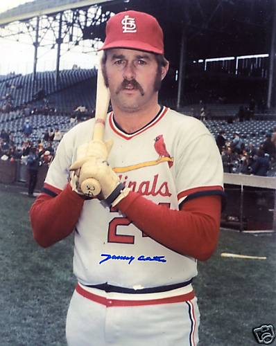DANNY CATER  ST. LOUIS CARDINALS  SIGNED 8X10