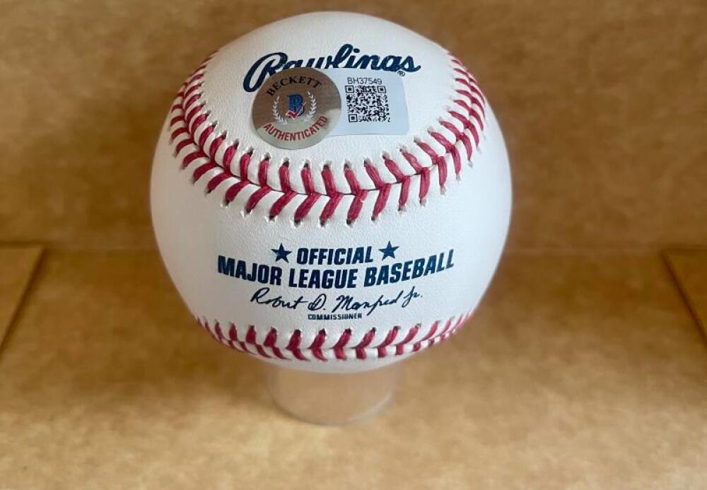 RENE LACHEMAN 89 WS CHAMPS SIGNED AUTOGRAPHED M.L. BASEBALL