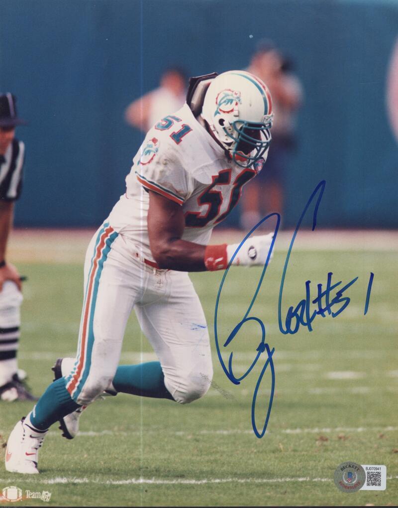 BRYAN COX DOLPHINS SIGNED AUTOGRAPHED 8X10 PHOTO BECKETT BJ070941