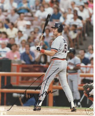 TRACY JONES DETROIT TIGERS SIGNED 8X10 PHOTO W/COA