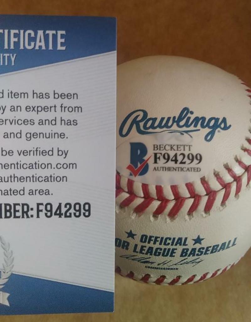 MARLON BYRD PHILLIES/RED SOX SIGNED AUTOGRAPHED M.L. BASEBALL BECKETT F94299