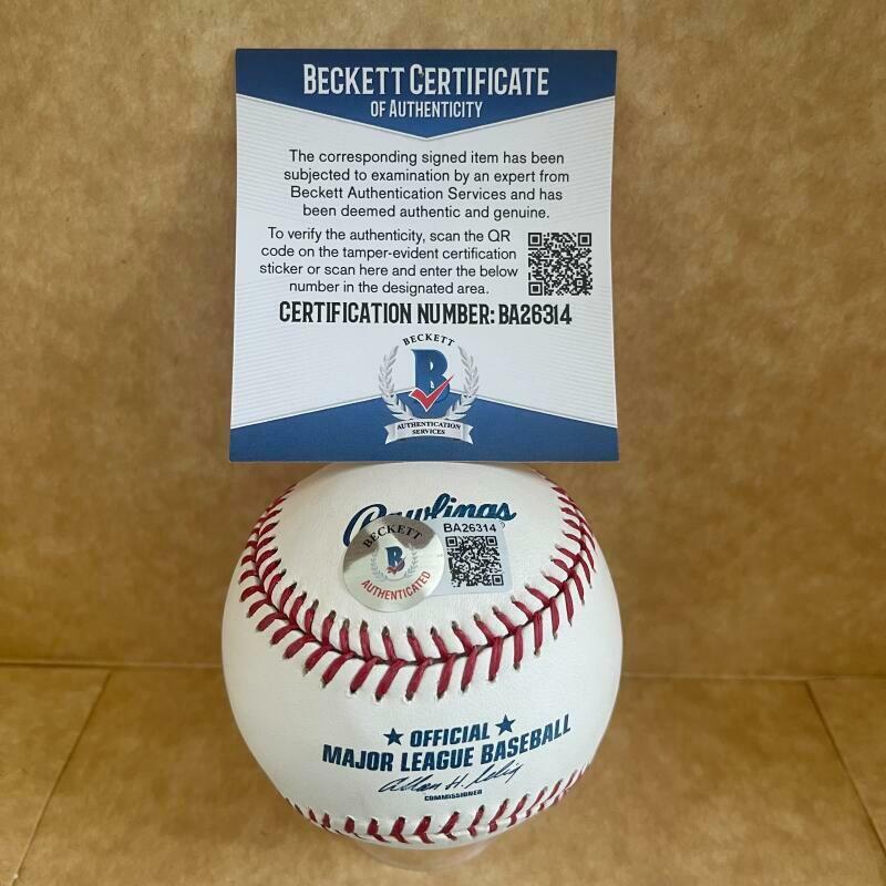 MASON WILLIAMS YANKEES/METS SIGNED AUTOGRAPHED M.L. BASEBALL BAS