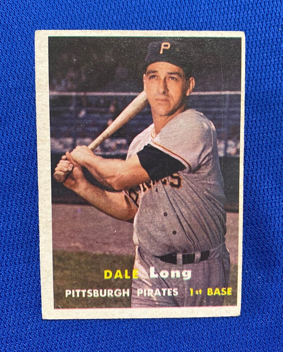 1957 TOPPS DALE LONG PITTSBURGH PIRATES #3 CARD VINTAGE SET-BREAK