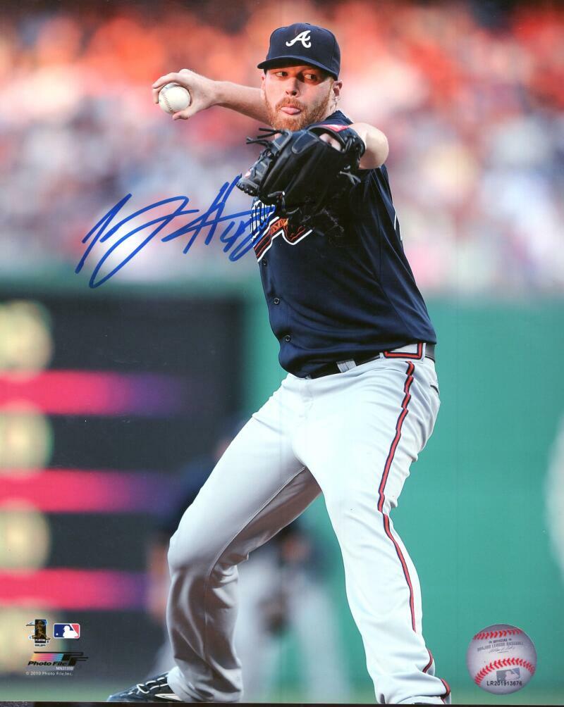TOMMY HANSON ATLANTA BRAVES SIGNED AUTOGRAPHED 8X10 PHOTO W/ COA