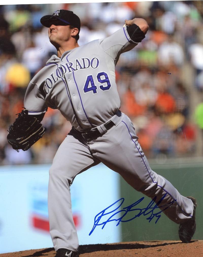 REX BROTHERS COLORADO  ROCKIES  SIGNED 8X10 PHOTO