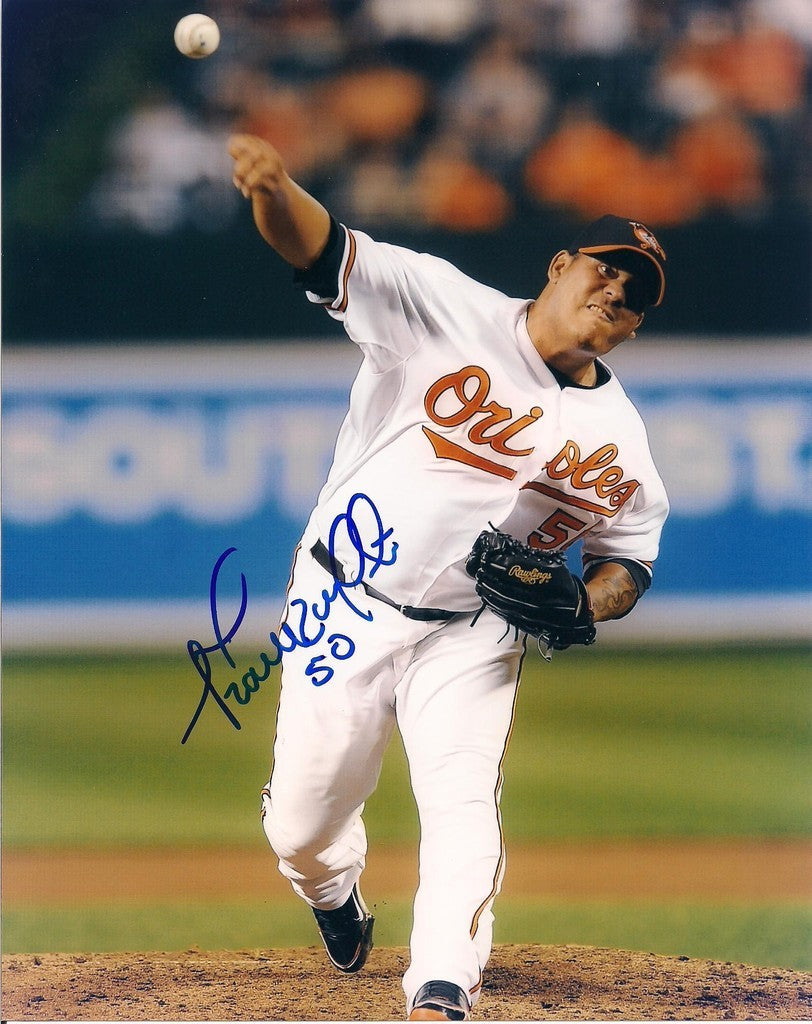 FRANK MARTE BALTIMORE ORIOLES SIGNED 8X10 PHOTO W/COA