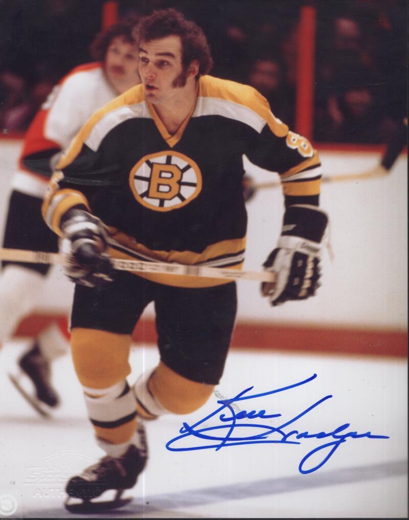 KENNY HODGE BRUINS SIGNED AUTOGRAPHED 8X10 PHOTO W/ COA