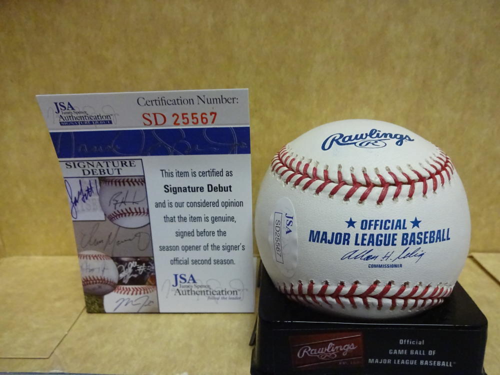 COREY RAY MILWAUKEE BREWERS SIGNATURE DEBUT M.L. BASEBALL JSA SD25567