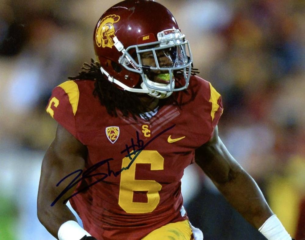JOSH SHAW USC/BENGALS SIGNED AUTOGRAPHED 8X10 PHOTO W/COA