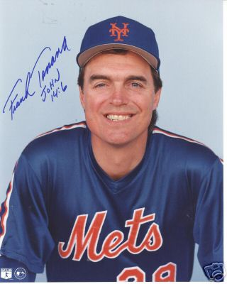 FRANK TANANA NEW YORK METS SIGNED 8X10 PHOTO W/COA