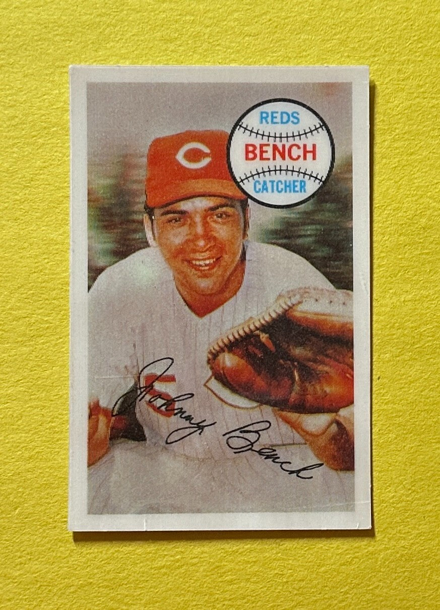 1970 KELLOG'S 3-D JOHNNY BENCH #58 REDS HOF