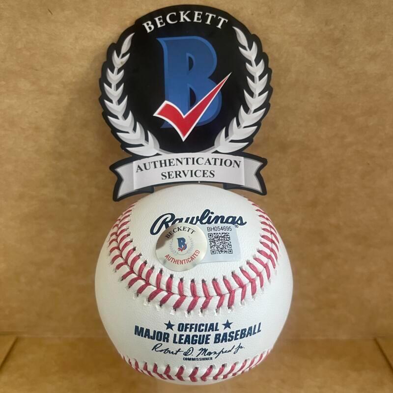 JACOB BERRY MARLINS SIGNED AUTOGRAPHED M.L. BASEBALL BECKETT AUTHENTICATED