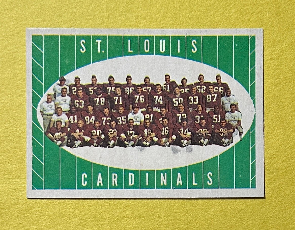 1961 TOPPS ST. LOUIS CARDINALS TEAM CARD #121