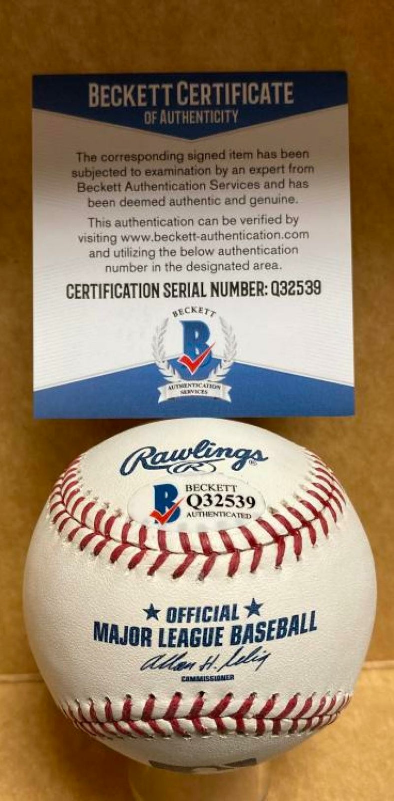 JIM MCANDREW 1969 WORLD CHAMPS METS SIGNED AUTO M.L. BASEBALL BECKETT Q32539