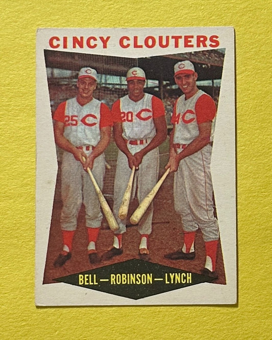 1960 TOPPS CINCY CLOUTERS BELL ROBINSON LYNCH #352 REDS