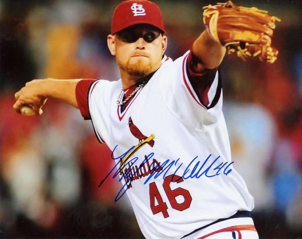 KYLE MCCLELLAN ST. LOUIS CARDINALS ACTION SIGNED AUTOGRAPHED 8X10 PHOTO W/COA