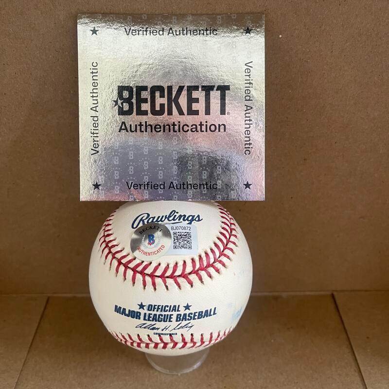 MARK FIDRYCH ROY 76 "THE BIRD"  SIGNED AUTOGRAPHED M.L. BASEBALL BECKETT AUTH