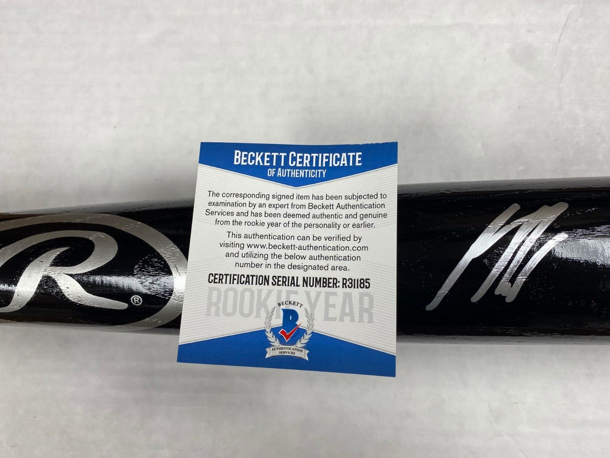 SETH BEER ARIZONA DIAMONDBACKS SIGNED AUTOGRAPHED RAWLINGS BLACK BAT BECKETT