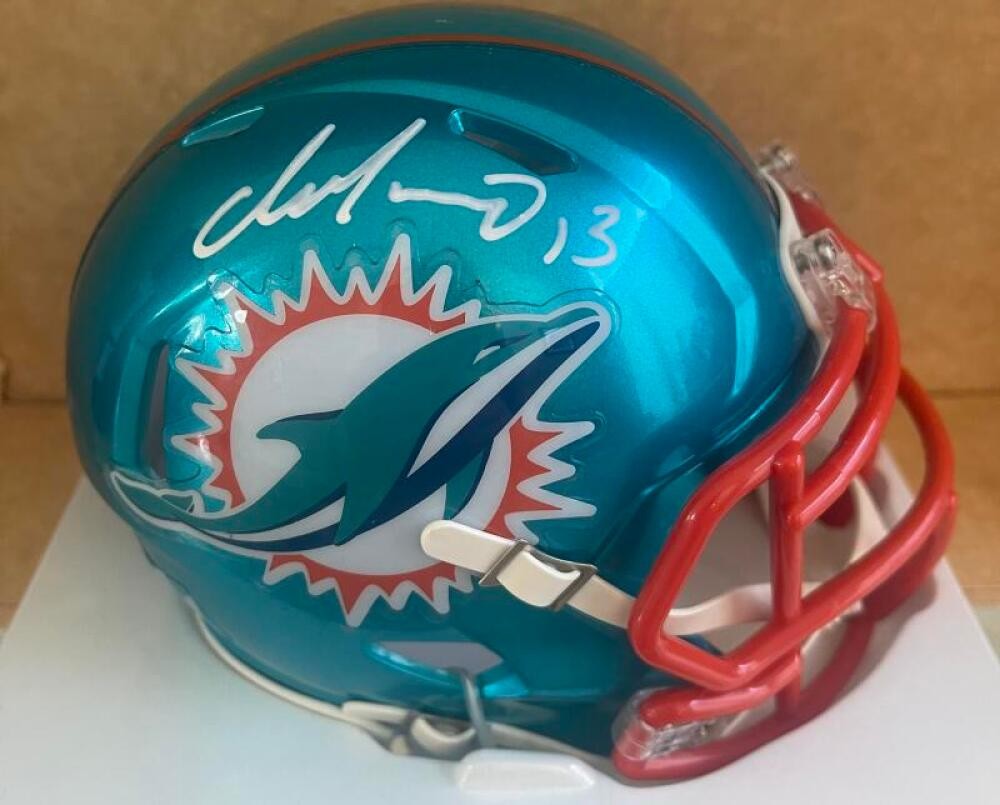 DAN MARINO MIAMI DOLPHINS SIGNED FLASH  MINI HELMET BECKETT AUTHENTICATED