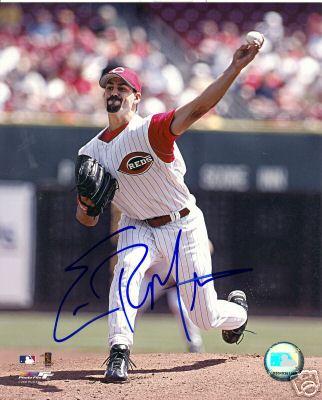 ERIC  MILTON    CINCINNATI  REDS    SIGNED 8X10