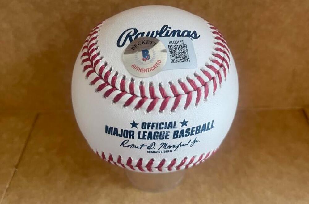 BYRONE BROWNE 65-72 CUBS SIGNED AUTO M.L. BASEBALL BECKETT AUTH