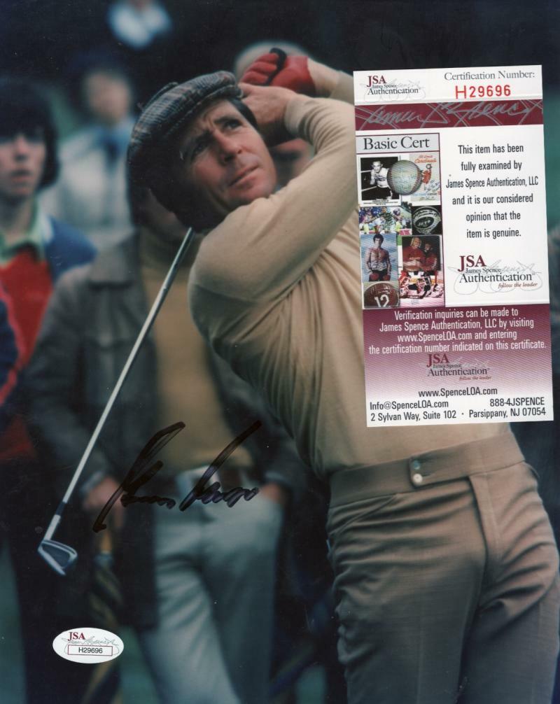 GARY PLAYER GOLF LEGEND SIGNED 8X10 PHOTO JSA H29696