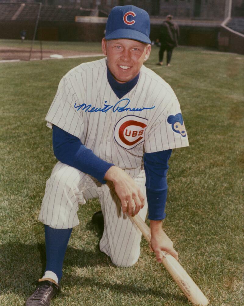 MERRITT RANEW CHICAGO CUBS SIGNED AUTOGRAPHED 8X10 PHOTO W/ COA