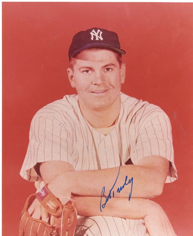 BOB TURLEY  NEW YORK YANKEES  SIGNED AUTOGRAPHED 8X10 PHOTO W/COA