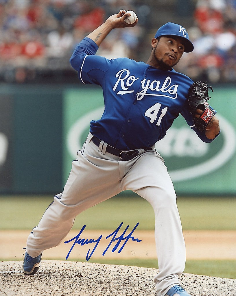 JEREMY  JEFFRESS    KC  ROYALS     SIGNED 8X10  PHOTO