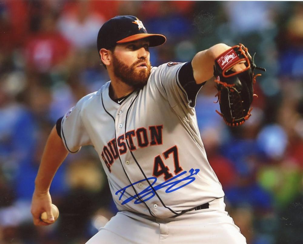 DAN STRAILY HOUSTON ASTROS SIGNED AUTOGRAPHED 8X10 PHOTO W/COA