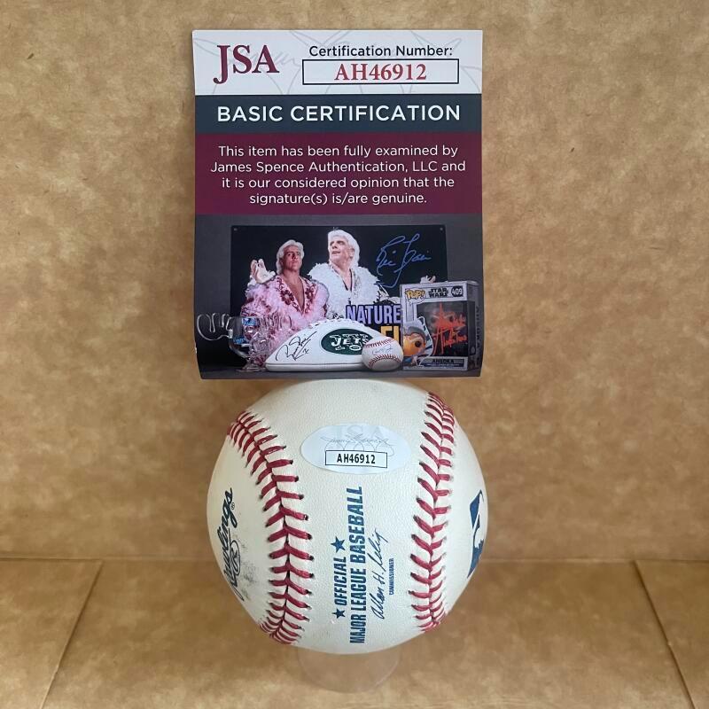 VICTOR MARTINEZ TIGERS/INDIANS SIGNED AUTOGRAPHED M.L. BASEBALL JSA AH46912