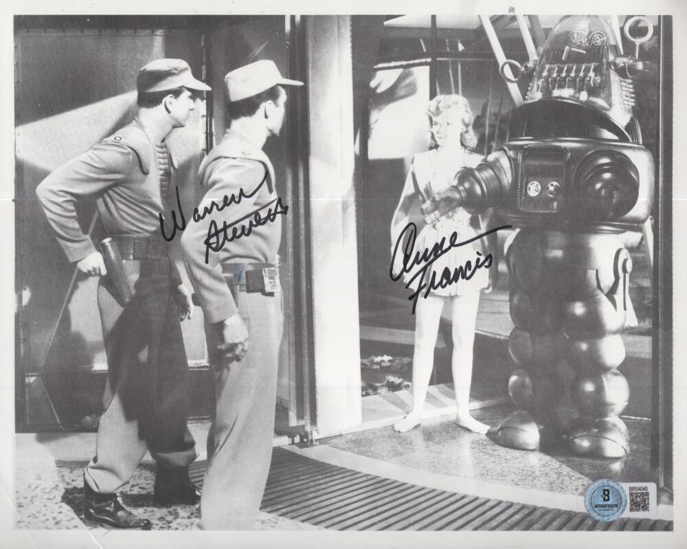 WARNER STEPHENS/ANN FRANCIS  SIGNED 8X10 PHOTO BECKETT AUTH BR54045