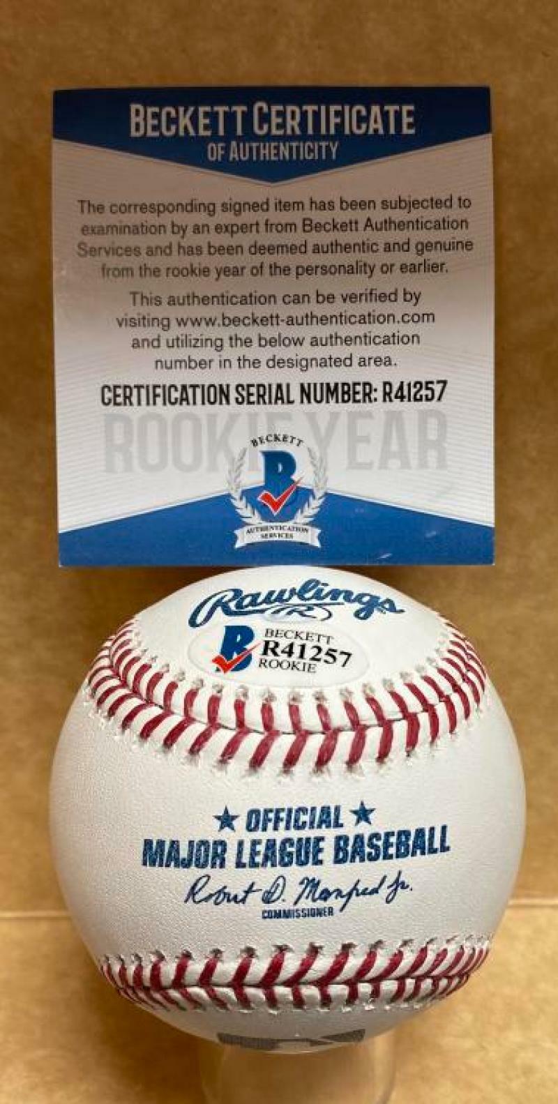 GABRIEL MACIEL MINNESOTA TWINS ROOKIE YEAR SIGNED M.L. BASEBALL BECKETT R41257