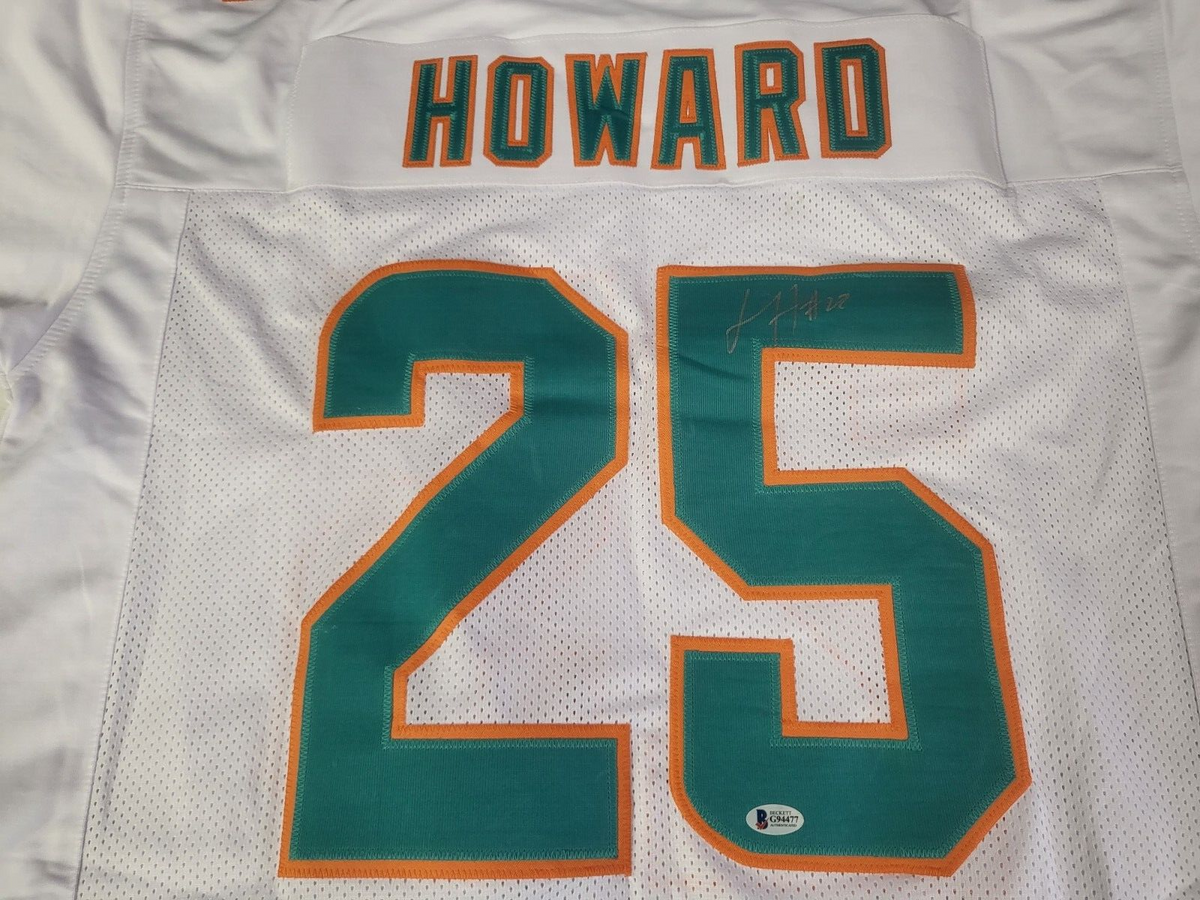 XAVIEN HOWARD #25 MIAMI SIGNED AUTOGRAPH CUSTOM WHITE JERSEY BECKETT G94477