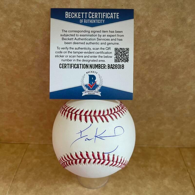 IAN KENNEDY  RANGERS/YANKEES  SIGNED AUTOGRAPHED M.L. BASEBALL BECKETT BA26018