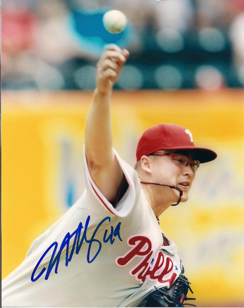 VANCE WORLEY PHILADELPHIA PHILLIES AUTOGRAPHED SIGNED 8X10 PHOTO W/COA