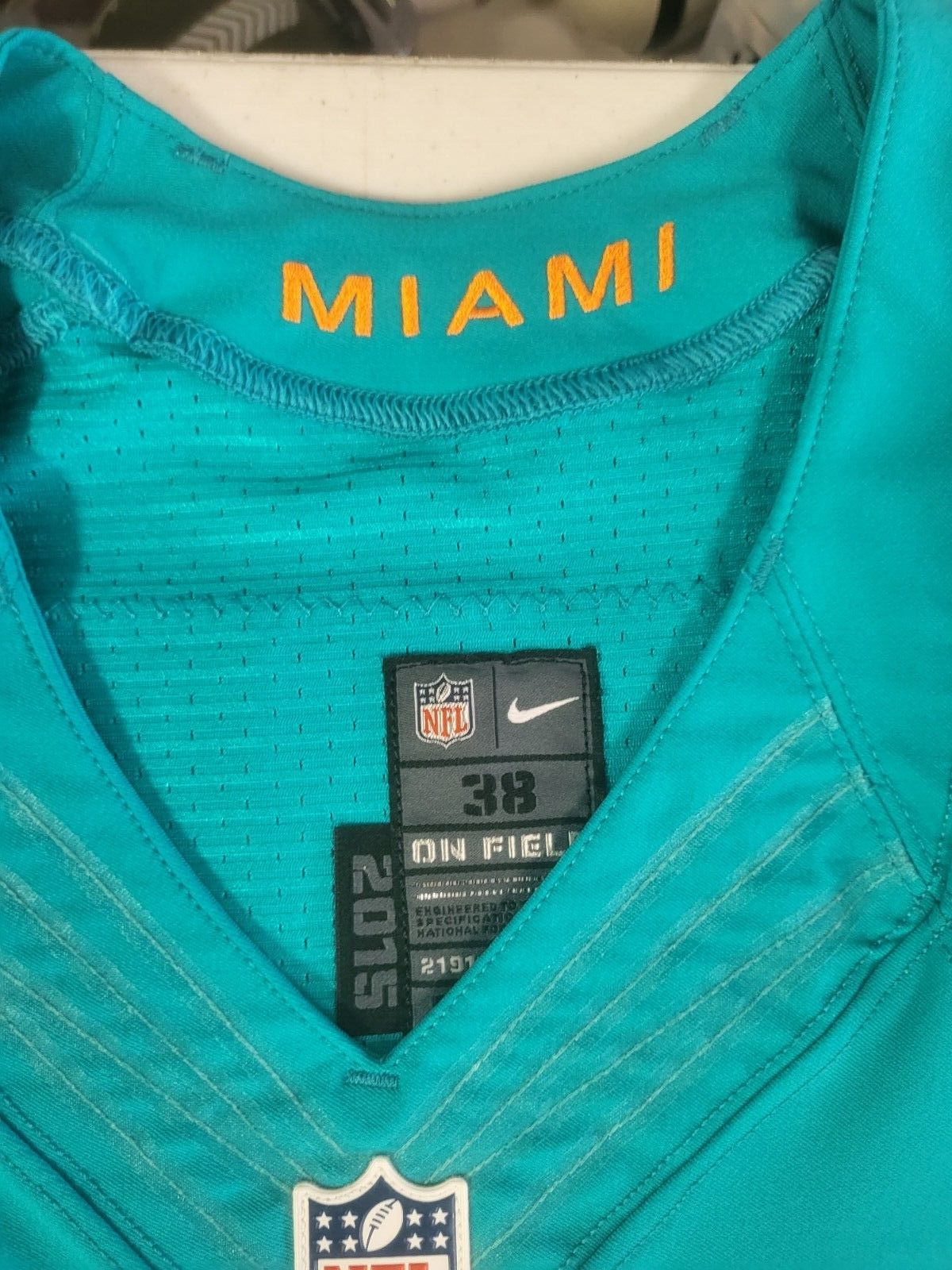 DEVANTE PARKER #11 MIA DOLPHINS SIGNED AUTO TEAM ISSUED 2015 ON FIELD JERSEY JSA