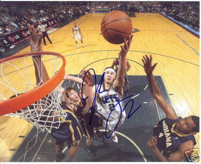 JOSH BOONE NEW JERSEY NETS SIGNED 8X10 PHOTO W/COA